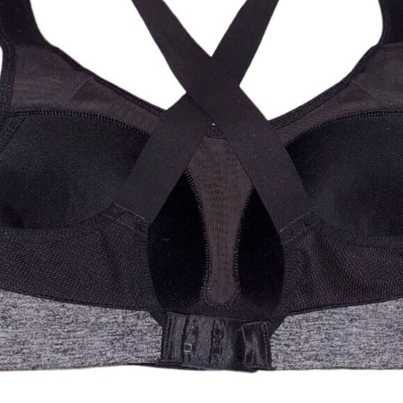 Victoria’s Secret VSX Sport Sports Bra Gray Adjustable Activewear Athletic 32C - Picture 13 of 16